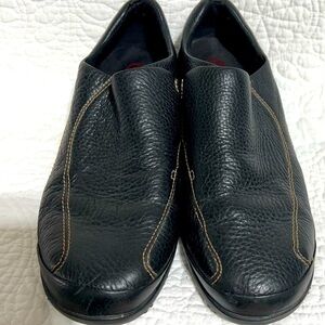 ROCKPORT Black Leather Womens Lofters, Size 7